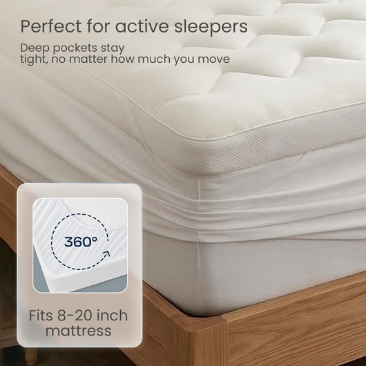 Soft & Cozy 3D Fill Cooling Mattress Topper – Luxurious Comfort