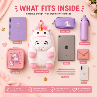 Unicorn Plush Backpack